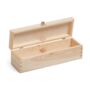 Wooden Wine Bottle Box With Lid One Comparment, thumbnail 1 of 2
