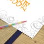 Personalised Halloween Colouring In Party Placemat, thumbnail 2 of 2