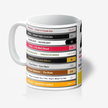 Personalised 18th Birthday Gift Mug Of 2007 Music, 5 of 12