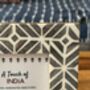 Table Top Picture Frame, Indian Block Print Fabric, thumbnail 5 of 10