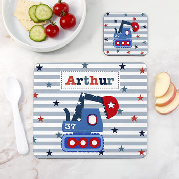 Personalised Boy's Coaster And Placemat Set, 7 of 12