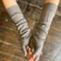 Wdts Long Arm Warmers In Black,Amber, Beige Or Grey Wool, thumbnail 3 of 8