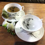 Freesia And Orange Blossom Fine China Cup And Saucer, thumbnail 5 of 9