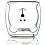 Teddy Bear Double Walled Drinking Glass, thumbnail 2 of 6
