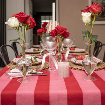 Red And Pink Striped Tablecloth, 8 of 8