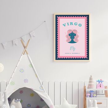 Children's Virgo Zodiac Print, 8 of 8