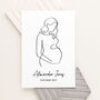 Personalised Line Art Mum To Be Wall Print, thumbnail 3 of 12