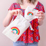 Personalised Rainbow Face Mask Storage Bag, thumbnail 2 of 6