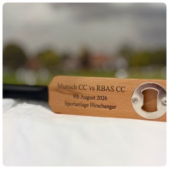 Personalised Cricket Bat Bottle Opener, 9 of 12