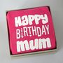 Happy Birthday Mum Socks ~ Boxed, thumbnail 2 of 5