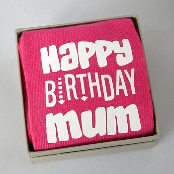 Happy Birthday Mum Socks ~ Boxed, 2 of 5