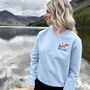 Take A Hike Retro Print Unisex Sweatshirt, thumbnail 2 of 3