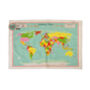 World Map Colourful Kitchen Tea Towel, thumbnail 1 of 4