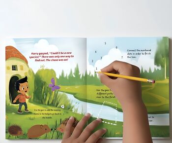 Personalised Nature Activity Book For Kids, 5 of 9