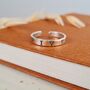 Sterling Silver Personalised Name Band Ring, thumbnail 1 of 6