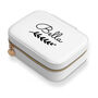 Personalised White And Blue Floral Jewellery Case, thumbnail 6 of 6