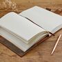 Personalised Heart Buffalo Leather Refillable Journal, thumbnail 6 of 12