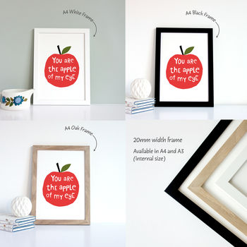 You Are The Apple Of My Eye, Quote Print, 4 of 4