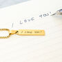 Personalised Handwriting Vertical Bar Necklace, thumbnail 1 of 3
