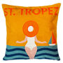 St Tropez Needlepoint Pillow, thumbnail 1 of 5