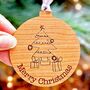 Personalised Wooden Child's Drawing Bauble, thumbnail 1 of 12