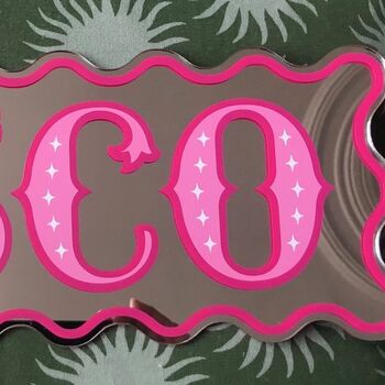 Wavy Edge Disco Mirror Sign, 4 of 4