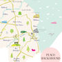 Map Of Tyne And Wear Art Print, thumbnail 3 of 7