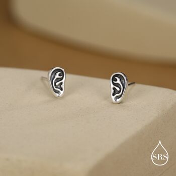 Sterling Silver Ear Stud Earrings, 2 of 12