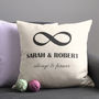 Infinity Love Personalisation Cushion Cover, thumbnail 1 of 5