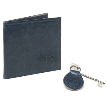 Blue Badge Permit Holder In Navy Leather And Radar Key, 2 of 7