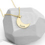 Personalised Crescent Moon Necklace, thumbnail 1 of 12