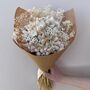 White Dried Flower Wedding Bouquet With Daisies, thumbnail 1 of 3