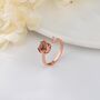 Personalised Projection Photo Adjustable Flower Ring, thumbnail 7 of 7
