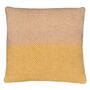 Festivity Wool Cushion Yellow Offwhite Square, thumbnail 3 of 5