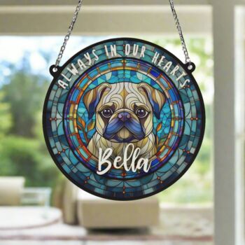 Pug Memorial Suncatcher, 6 of 6