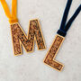 Monogram Detailed Wooden Initial Decoration, thumbnail 2 of 4