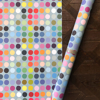 Spots And Dots Wrapping Paper Two Sheets, 5 of 5