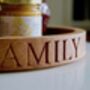 Personalised Wooden Round Storage Tray, thumbnail 4 of 6