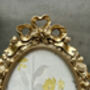 Aged Gold Oval Photo Frame 6x4 Freestanding Portrait, thumbnail 6 of 10