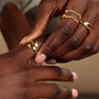 Gold Plated Sterling Silver Open Style Hug Ring, thumbnail 3 of 5