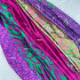 Fair Trade Recycled Sari Hair Neck Scarf Square 55cm, thumbnail 9 of 12