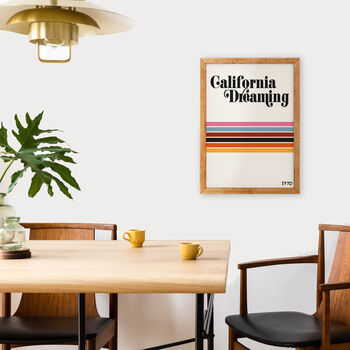 California Dreaming Giclée Retro Art Print, 4 of 4