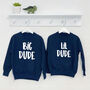 Big Dude Lil Dude Kids Sweatshirt Set, thumbnail 1 of 2