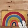 Bright Rainbow Doormat, thumbnail 1 of 3