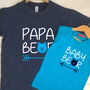 Personalised Papa Bear And Baby Bear T Shirt Set, thumbnail 1 of 7