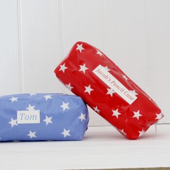 Personalised Oilcloth Wipe Clean Pencil Case, 2 of 8