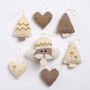 Nutcracker Christmas Baubles Easy Knitting Kit, thumbnail 2 of 9