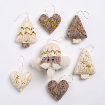 Nutcracker Christmas Baubles Easy Knitting Kit, 2 of 9