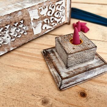 Wooden Incense Stick Holder Tree Of Life Incense Tower, 6 of 6