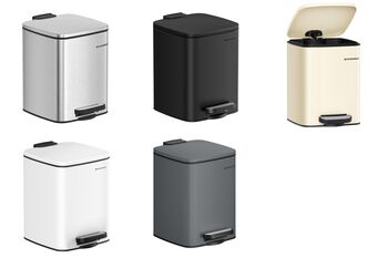 Steel Kitchen Bin Pedal Trash Can, 8 of 8